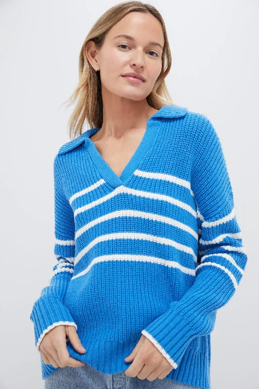 Easy-to-Wear Creme Blue Kimberly Sweater