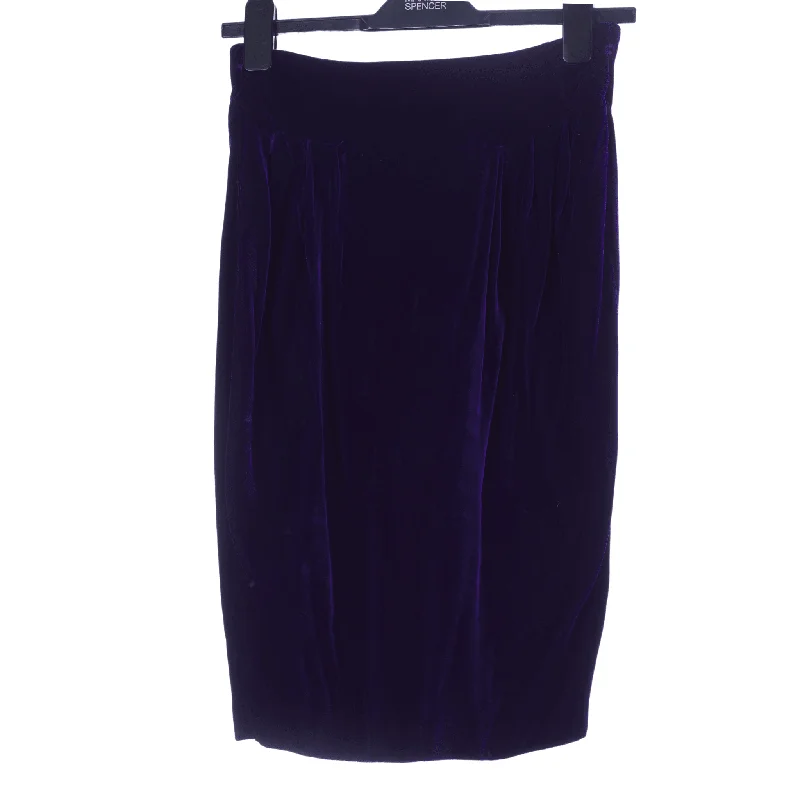 Casual Comfort Edina Ronay Velvet Purple Skirt UK 10