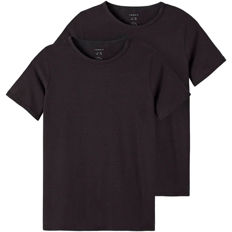 Soft Wear Name it Black Slim T-Shirt 2-pak Noos