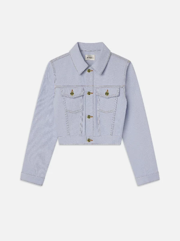 Soft Comfort The Tailored Denim Jacket -- Celeste