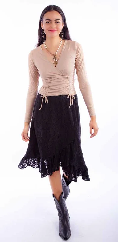 Relaxed Fit Women's Scully Skirt #HC917BLK