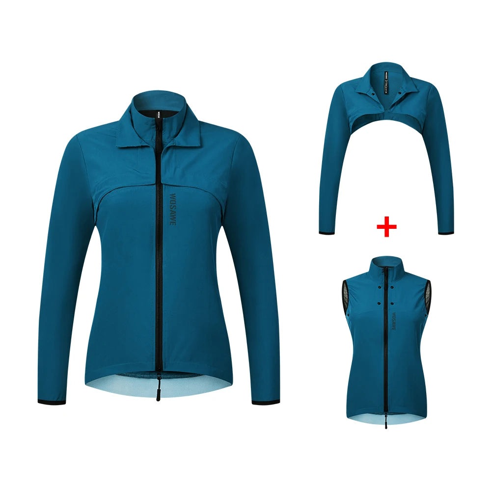 Chic Comfort Womens Ultralight Cycling Jacket Anti-UV Windproof Cycling Jersey MTB Bike Windcoat Hiking Jacket Bicycle Clothes