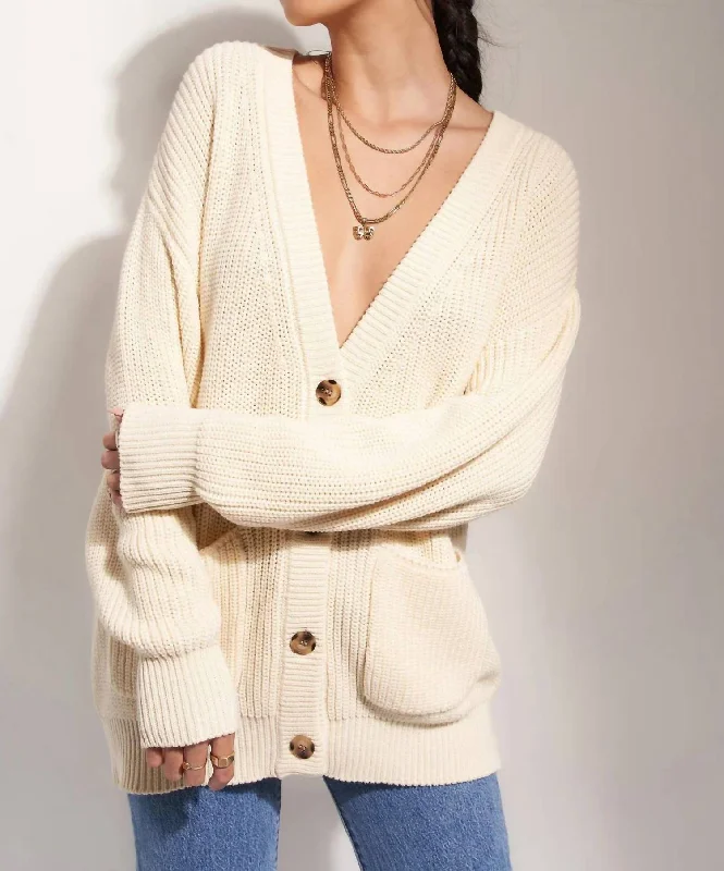 The Cardigan In Creme