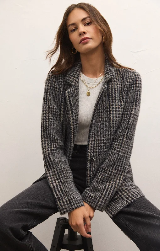 Soft Clothing Roxanna Houndstooth Blazer