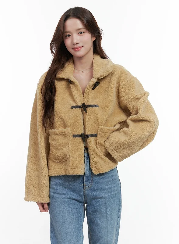 Luxe Pockets Faux Fur Jacket OO421