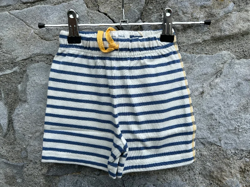 Comfy Pants Navy stripy shorts   3-6m (62-68cm)