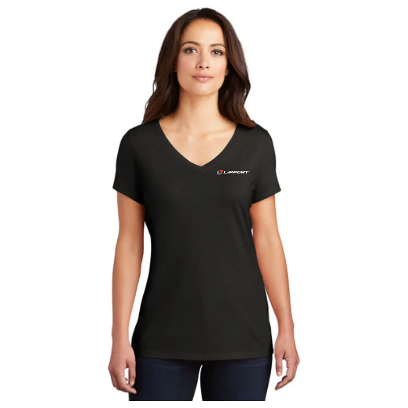 Ladies Softstyle V-Neck T-Shirt (Black)