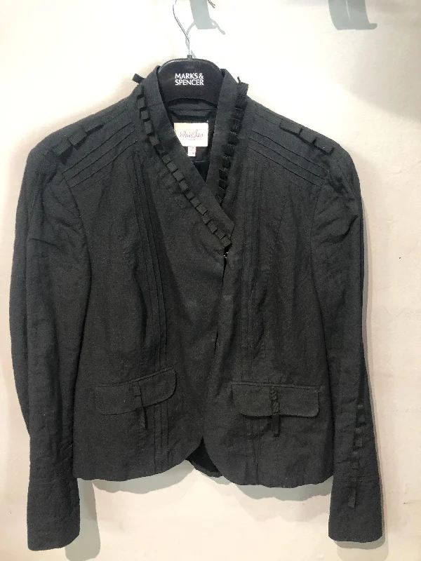 Comfortable Jeans Whistles black ribbon jacket size 10