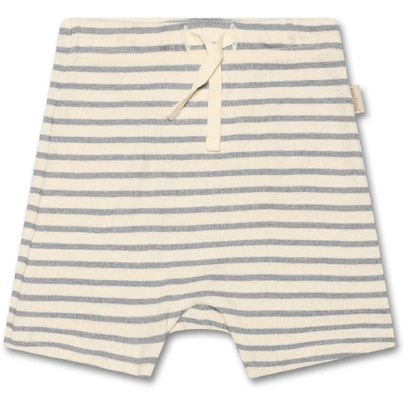 Casual Chic Wear Petit Piao Blue mist Shorts Modal Striped