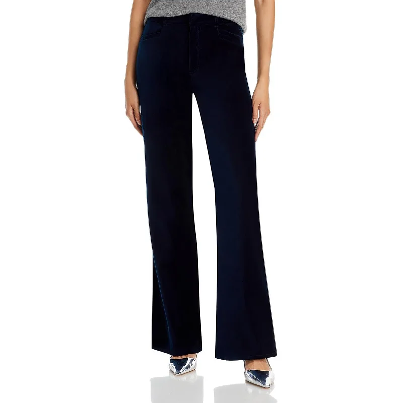 Warm Wear Paige Womens Leenah Velour Straight Leg Jeans