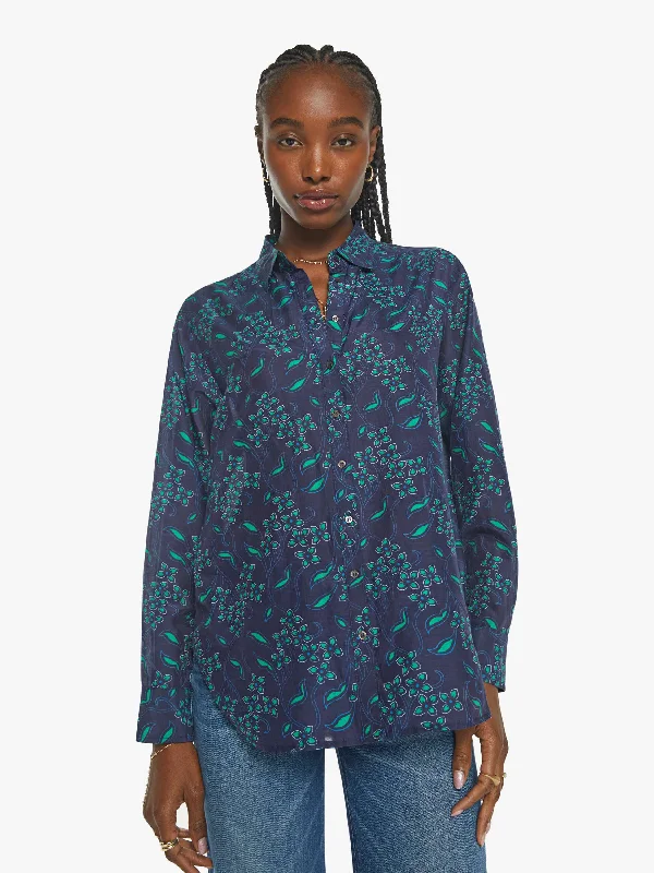 Lounge Chic XiRENA Beau Shirt - Navy Green