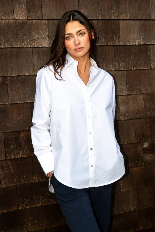 Breezy Comfort Kelli Poplin Button-Down