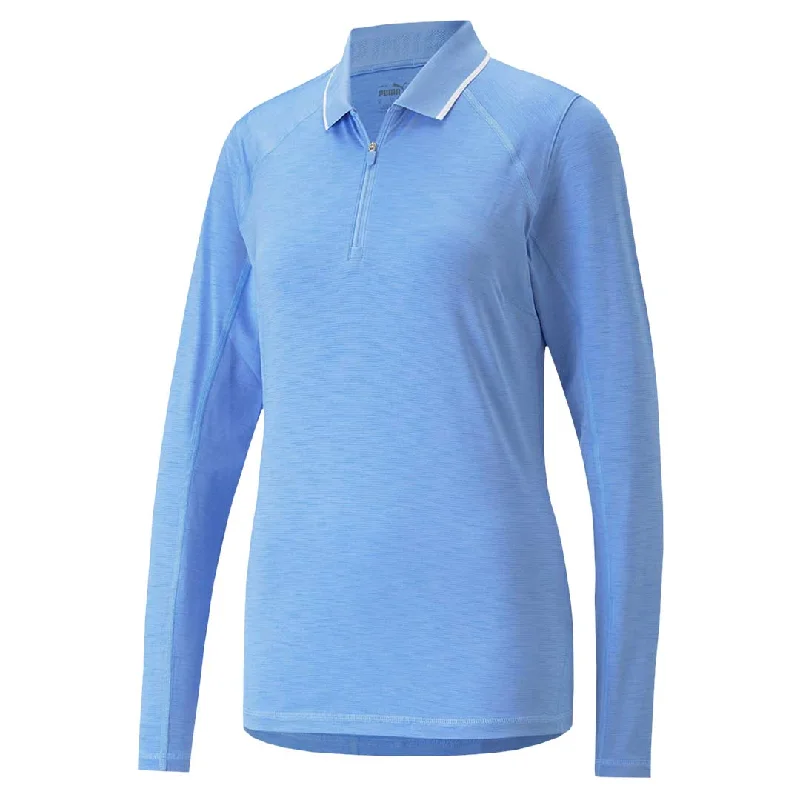 Relaxed Tops Puma - Women's YouV Long Sleeve Polo (537499 05)