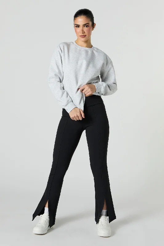 Layered Comfort Slit Flare Pant