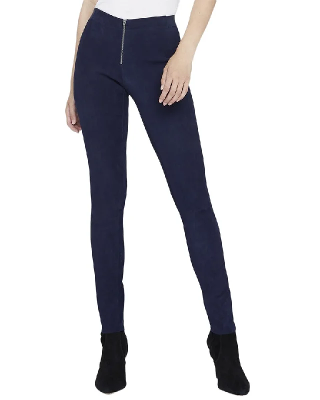 Simple Chic alice + olivia Front Zip Suede Legging