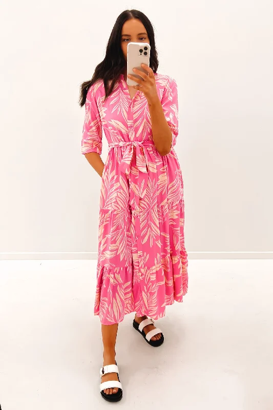 Soft Trends Belinda Maxi Dress Pink