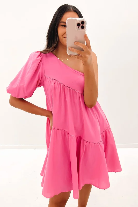 Cozy Fashion Chelsey Mini Dress Pink