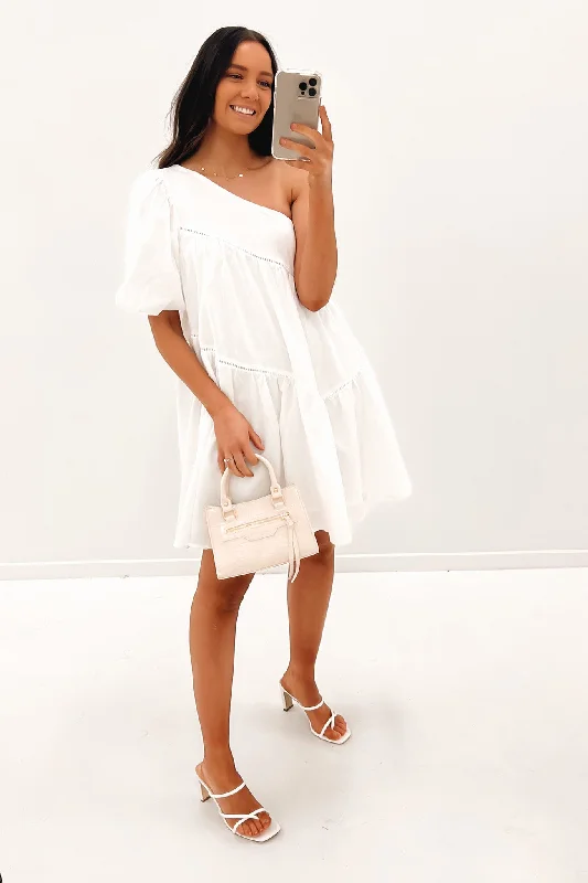 Easy Style Chelsey Mini Dress White