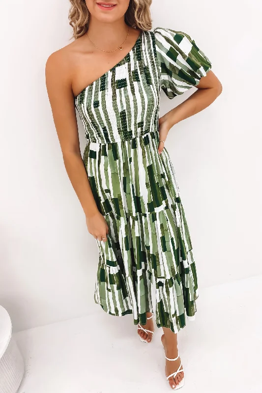 Trendy Casuals Corey Midi Dress Green