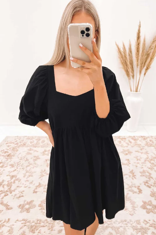 Soft Tops Harrison Mini Dress Black