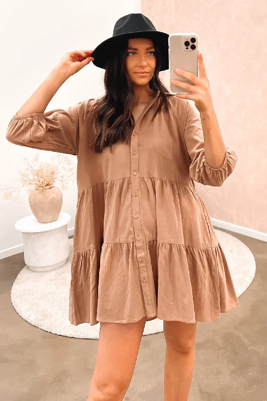 Effortless Wear Jared Mini Dress Mocha