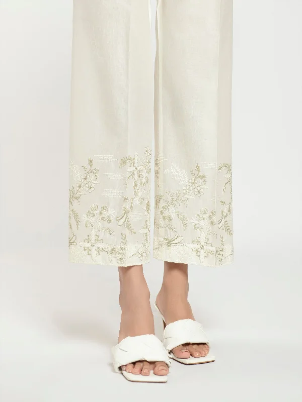 Versatile Outfits Embroidered Boot Cut Pant