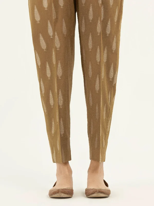 Easy Style Printed Jacquard Trousers(Pret)