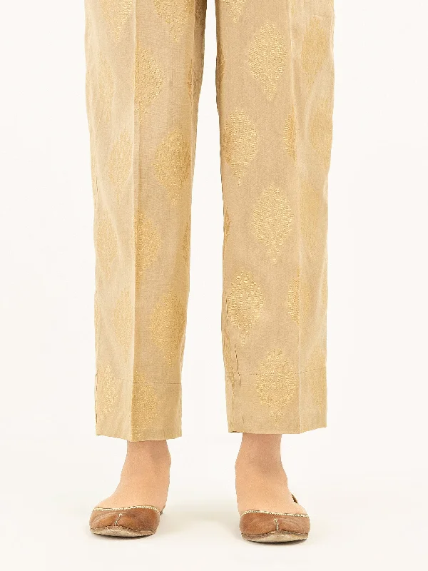 Soft Comfort Printed Jacquard Trousers(Pret)