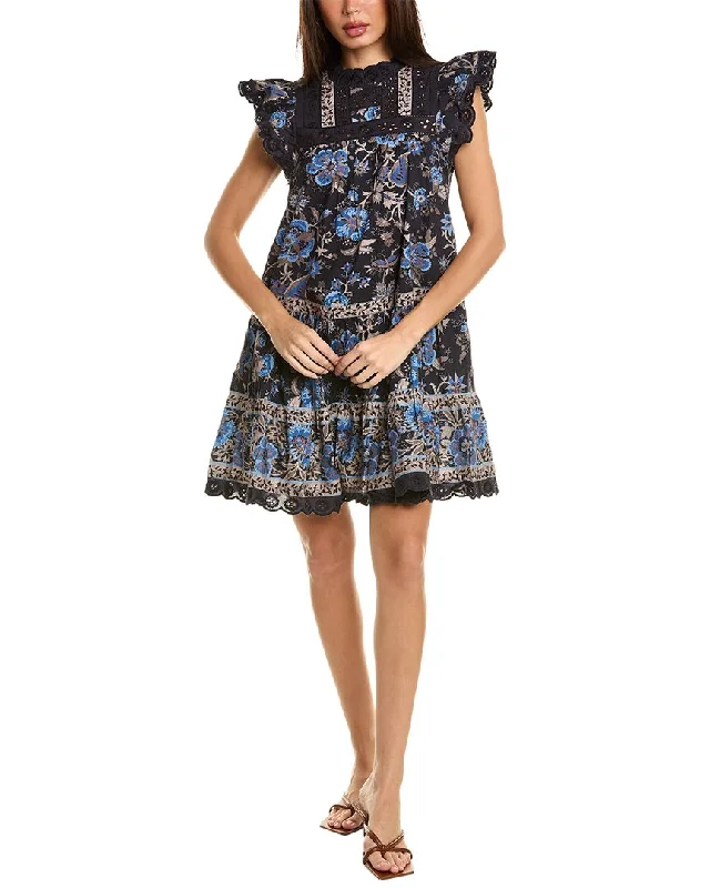 Lounge Chic SEA NY Tess Print Tunic Mini Dress