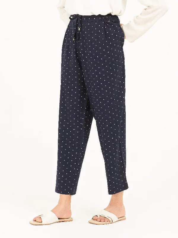 Soft Textures Printed Viscose Pants