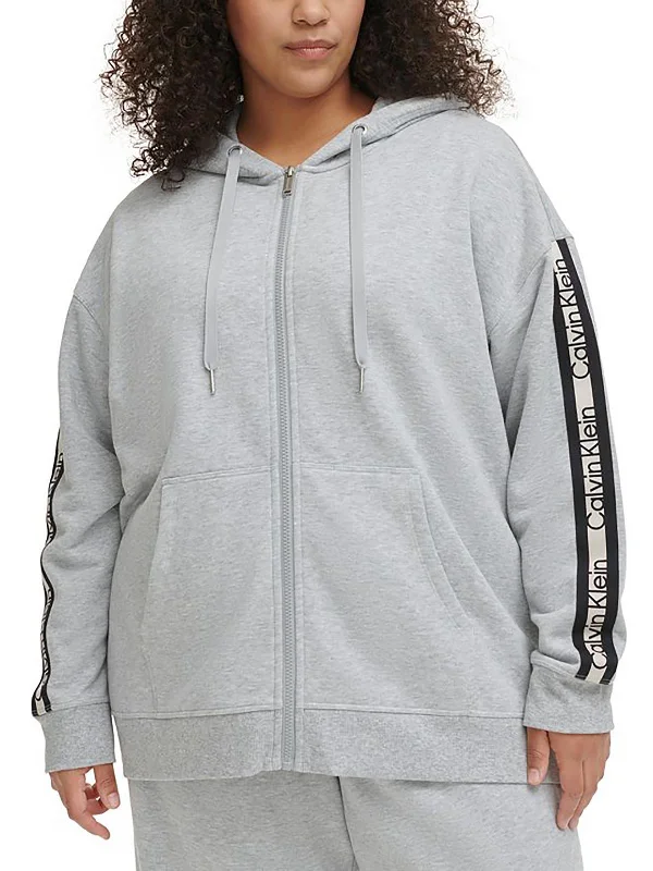 Comfy Chic Plus Womens Logo Running Hoodie